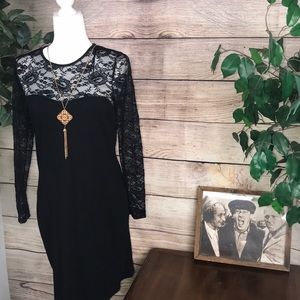 H&M women’s black dress size Large.